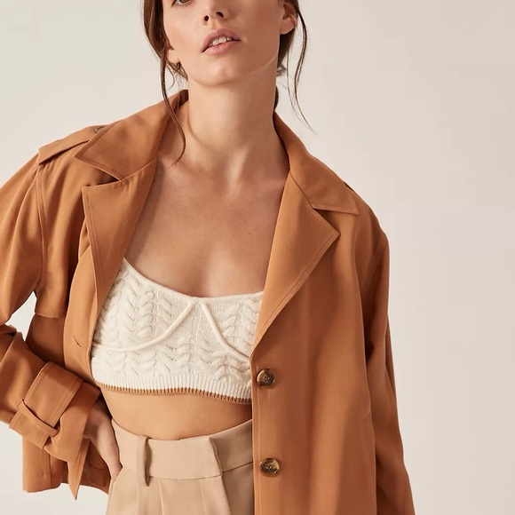 SANCTUARY Cropped Trench Coat XXS - Picture 5 of 9